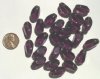 25 18x12mm Four Sided Twisted Ovals - Amethyst